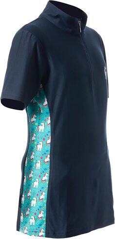 Equinavia Lena Kids Short Sleeve Quarter Zip Shirt in Saudi Arabia