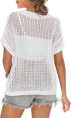Womens Summer Tops Boho Plus Size Spring Clothes Short Sleeve Sweaters Trendy Dressy Casual Loose Fit Oversized T Shirts Tunic Tops Green L in Saudi Arabia