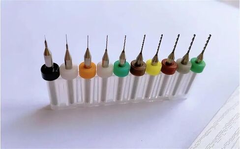 0.1-3.175mm Alloy Tungsten Steel Twist Drill Engraving Bit Drill Bit Shank 3.175mm 10Pcs(0.1-1.0mm) in Saudi Arabia