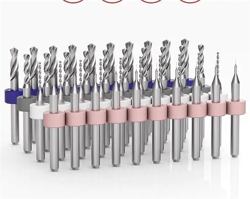 0.1-3.175mm Alloy Tungsten Steel Twist Drill Engraving Bit Drill Bit Shank 3.175mm 10Pcs(0.1-1.0mm) in Saudi Arabia