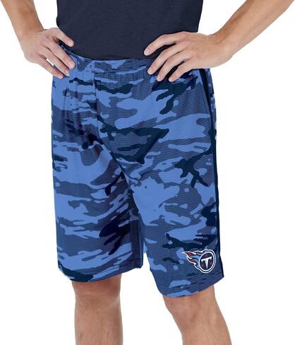 شورتات خفيفة الوزن للرجال Zubaz NFL مع خطوط التمويه وشعار الفريق in Kuwait