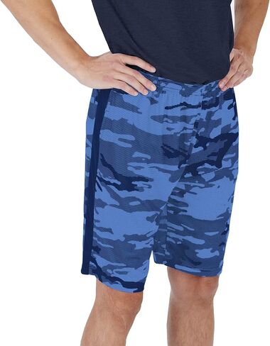 شورتات خفيفة الوزن للرجال Zubaz NFL مع خطوط التمويه وشعار الفريق in Kuwait