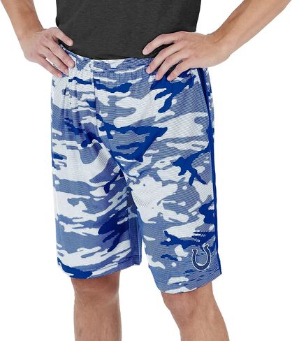 شورتات خفيفة الوزن للرجال Zubaz NFL مع خطوط التمويه وشعار الفريق in Kuwait