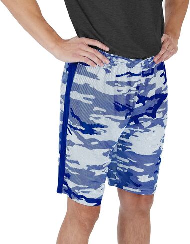 شورتات خفيفة الوزن للرجال Zubaz NFL مع خطوط التمويه وشعار الفريق in Kuwait