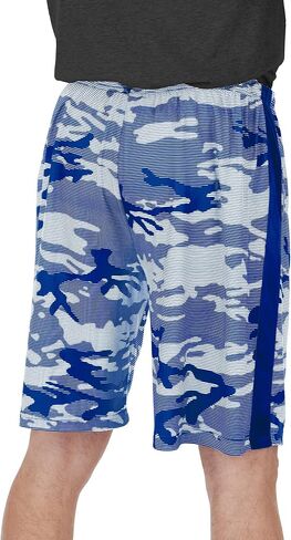 شورتات خفيفة الوزن للرجال Zubaz NFL مع خطوط التمويه وشعار الفريق in Kuwait