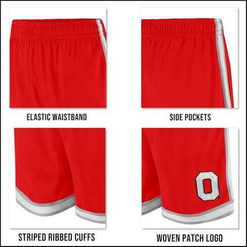 Ultra Game Men's NCAA Official Active Knit Basketball Training Shorts-Classic Fit in Saudi Arabia