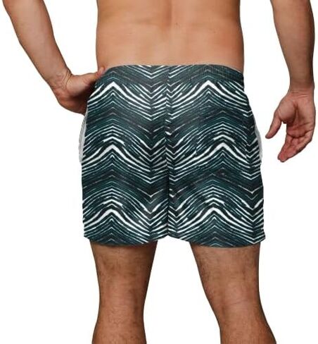 جذع السباحة في Zubaz NFL 5.5 بوصة ، معدات كرة قدم رسمية مرخصة ، ألواح جافة سريعة ، ملابس شاطئ البحر الصيفية in Saudi Arabia
