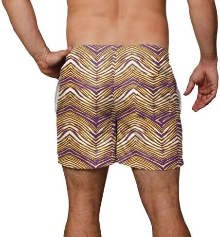 جذع السباحة في Zubaz NFL 5.5 بوصة ، معدات كرة قدم رسمية مرخصة ، ألواح جافة سريعة ، ملابس شاطئ البحر الصيفية in Saudi Arabia