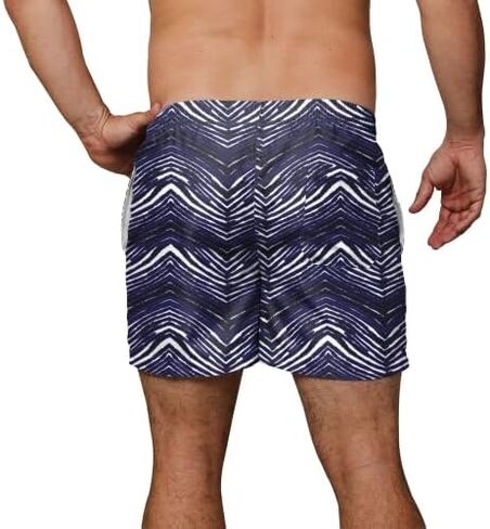 جذع السباحة في Zubaz NFL 5.5 بوصة ، معدات كرة قدم رسمية مرخصة ، ألواح جافة سريعة ، ملابس شاطئ البحر الصيفية in Saudi Arabia