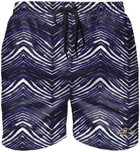 جذع السباحة في Zubaz NFL 5.5 بوصة ، معدات كرة قدم رسمية مرخصة ، ألواح جافة سريعة ، ملابس شاطئ البحر الصيفية in Saudi Arabia