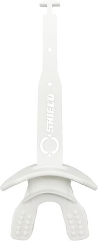 O Shield Mouthguard Airtight with Strap and Vortex Design, Generating Enough Airflow, Professional Stylish Ergonomic Fashion, White in Saudi Arabia