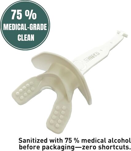 O Shield Mouthguard Airtight with Strap and Vortex Design, Generating Enough Airflow, Professional Stylish Ergonomic Fashion, White in Saudi Arabia