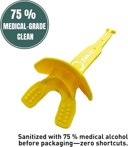 O Shield Mouthguard Airtight with Strap and Vortex Design, Generating Enough Airflow, Professional Stylish Ergonomic Fashion, White in Saudi Arabia