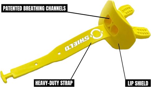 O Shield Mouthguard Airtight with Strap and Vortex Design, Generating Enough Airflow, Professional Stylish Ergonomic Fashion, White in Saudi Arabia
