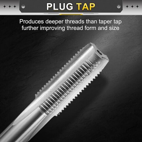 UXCELL HAND PLUP TAP M7 X 1 H2 Metric Thread Plug Taps Taps Straight Flute Screat Tapping Threading Tool 9crsi أداة سبيكة الصلب in Kuwait