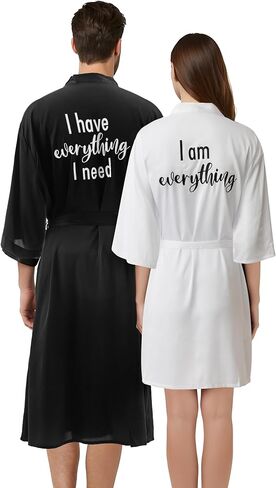 Jecery 2 PCS Satin His and Hers Retsles Legn لدي كل ما أحتاجه in Kuwait