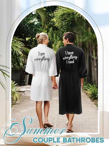 Jecery 2 PCS Satin His and Hers Retsles Legn لدي كل ما أحتاجه in Kuwait