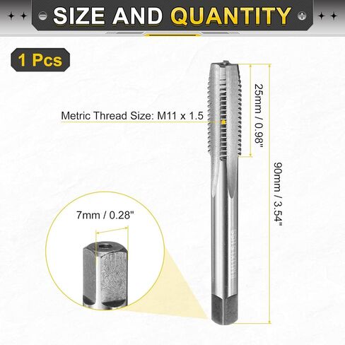 UXCELL HAND PLUP TAP M12 X 1.25 H2 METRIC THREAP SLUT TAPS TAPP in Kuwait