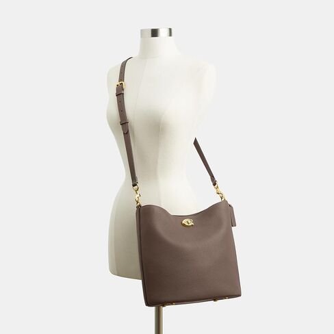 Coach Willow Soft Bucket Bag in Signature Canvas, LH/White Chalk in Kuwait