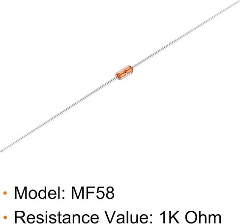 UXCELL 20PCS 50K OHM NTC Thermistors المقاومات ، MF58 3950B أجهزة استشعار درجة حرارة الثرمستور 5 ٪ in Saudi Arabia