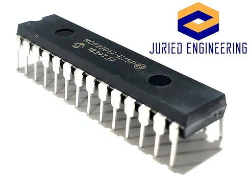 MCP23017-E/SP MCP23017 16 بت من إطار I/O مع الواجهة التسلسلية 1.7 MHz I2C ملائمة IC DIP-28 (قطعة واحدة) in Saudi Arabia