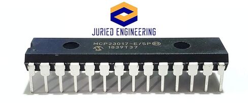 MCP23017-E/SP MCP23017 16 بت من إطار I/O مع الواجهة التسلسلية 1.7 MHz I2C ملائمة IC DIP-28 (قطعة واحدة) in Saudi Arabia