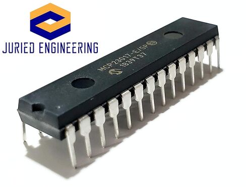 MCP23017-E/SP MCP23017 16 بت من إطار I/O مع الواجهة التسلسلية 1.7 MHz I2C ملائمة IC DIP-28 (قطعة واحدة) in Saudi Arabia
