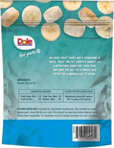 Dole for Pets Air Dried Sweet Potato Dog Treats, 6oz |Made with Real Sweet Potato, Single Ingredient, Limited Ingredient Dog Treats, No Wheat, Corn, Soy, Artificial Flavors, Colors, or Preservatives in Saudi Arabia