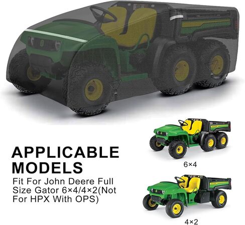 غطاء UTV المقاوم للماء متوافق مع جون ديري بالحجم الكامل Gator HPX615E/815E مع OPS أو CAB لحماية وتخزين غبار الرياح الثلجية in Kuwait
