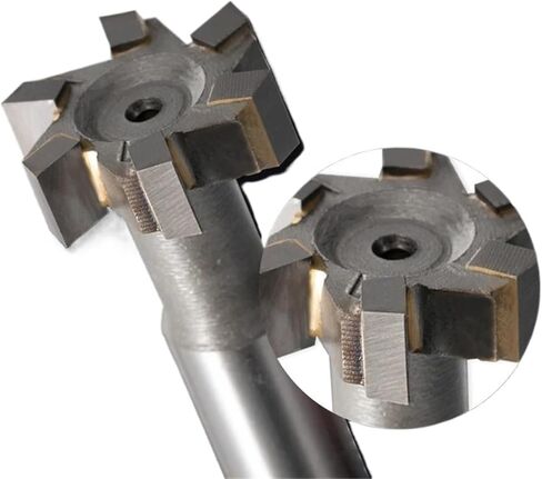Carbide T Slot Slot Milling Cutter Tungsten Tungsten End Mill Cutter Router بتات للمعادن القطر القطر 12-60 مم (8 مم ، 25D 12D 100L 6T) in Saudi Arabia