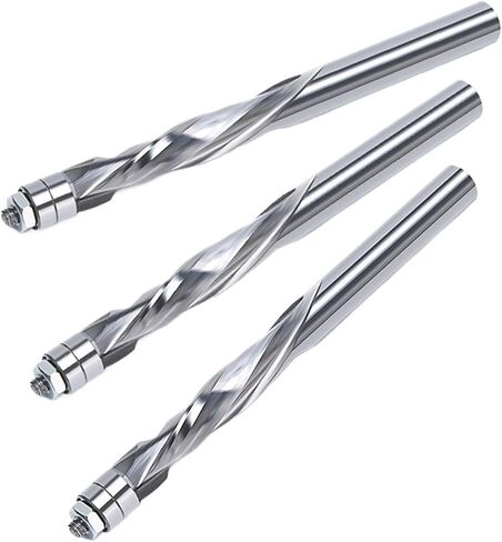 1/4 Inch Shank Flush Trim Spiral Router Bit Two Flutes Carbide End Mill Bearing Guided Trim Milling Cutter for Wood in Saudi Arabia