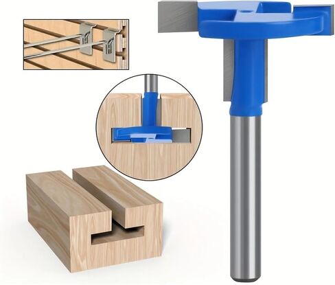1 PC 1/4 بوصة شانك T-Slot Cutter للحواف المستقيمة ، الأخدود وطحن الخطاف ، بتات الدقة لمشاريع الأعمال الخشبية in Saudi Arabia
