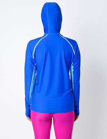 Tuga Women's Snorkel Hooded Rashguard ، UPF 50+ Swim Shirt ، الولايات المتحدة الأمريكية مصنوعة in Saudi Arabia