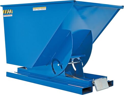 Vestil D-100-LD Steel Light Duty Dumping Hopper 1 Cubic Yard 2000 LB. السعة الأزرق in Saudi Arabia