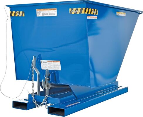 Vestil D-100-LD Steel Light Duty Dumping Hopper 1 Cubic Yard 2000 LB. السعة الأزرق in Saudi Arabia