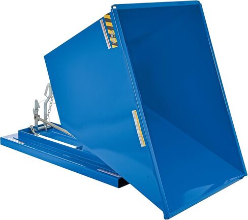 Vestil D-100-LD Steel Light Duty Dumping Hopper 1 Cubic Yard 2000 LB. السعة الأزرق in Saudi Arabia