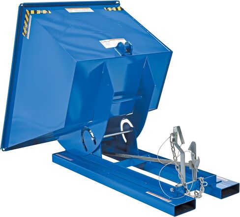 Vestil D-100-LD Steel Light Duty Dumping Hopper 1 Cubic Yard 2000 LB. السعة الأزرق in Saudi Arabia