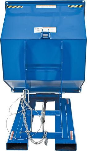 Vestil D-100-LD Steel Light Duty Dumping Hopper 1 Cubic Yard 2000 LB. السعة الأزرق in Saudi Arabia