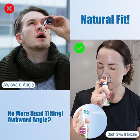 Saline Nasal Spray for Children 3+, Soothe Nasal Mist with 360° Rotatable Nozzle and Fine Mist, Drug Free - 2.03 fl oz, 1 Pack in Saudi Arabia