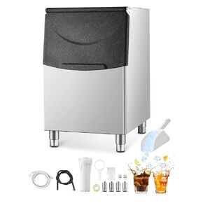 Vevor Commercial Ice Maker Bin ، سعة سعة سعة 250 رطلاً ، صندوقًا لتخزين الجليد من الفولاذ المقاوم للصدأ مع مرشح وأقدام مطاطية مضادة للانزلاق قابلة للتعديل ، مناسبة لمحلات مطعم ومحلات بيع المشروبات in Saudi Arabia