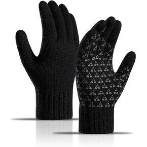 Winter Gloves Men Women Touch Screen Knitted Warm Layer Casual Mitten Driving Cycling Outdoor in Kuwait