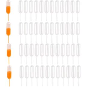 100Packs 4ml Mini Shots of Alcohol Small Pipettes for DIY Cooking Baking Great Deal for Adding Flavor to Salad, Strawberries, Desserts, and Cupcakes (Strip) in Saudi Arabia