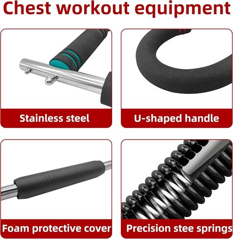 Twister Arm Trainer,60-110lb Adjustable Chest Exerciser for Men,Portable Detachable Arm and Chest Muscle Trainer for Men & Women,Arm Trainer for Men for Home & Gym in Saudi Arabia