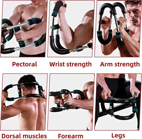Twister Arm Trainer,60-110lb Adjustable Chest Exerciser for Men,Portable Detachable Arm and Chest Muscle Trainer for Men & Women,Arm Trainer for Men for Home & Gym in Saudi Arabia