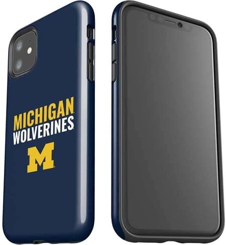 قضية هاتف Skinit Impact متوافقة مع iPhone 11 - جامعة ميشيغان المرخصة رسميًا شعار Michigan M Bold Design in Kuwait