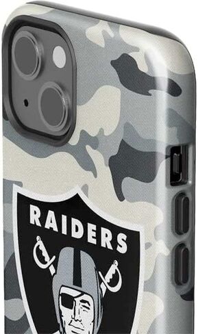 حالة هاتف Skinit Impact متوافقة مع iPhone 13 - NFL Las Vegas Raiders بالأبيض والرخص in Kuwait