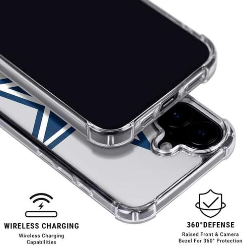Skinit Clear Phone Case Compatible with iPhone 16 - Officially Licensed NFL Dallas Cowboys Design in Kuwait