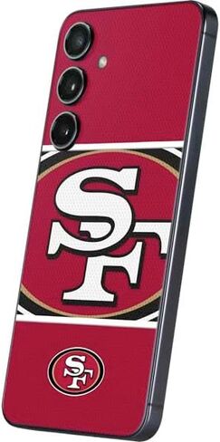 Skinit Decal Phone Skin Compatible with Galaxy S25 - Officially Licensed NFL San Francisco 49ers Tropical Print Design in Saudi Arabia