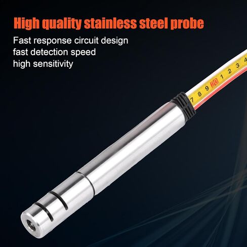 98ft/30m Well Water Depth Gauge, Water Levels Meter Water Depth Gauge with Stainless Steel Probe, Well Water Level Indicator Water Levels Measurement with Stainless Steel Probe in Saudi Arabia