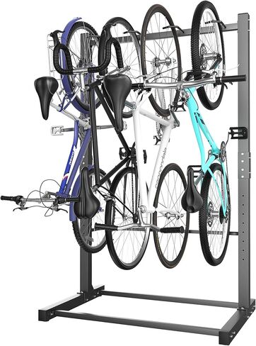 Ultrawall Freestanding Bike Rack, Vertical Bike Storage Stand for Garage, Indoor Bicycle Organizer, Holds Up to 4 Bikes in Saudi Arabia